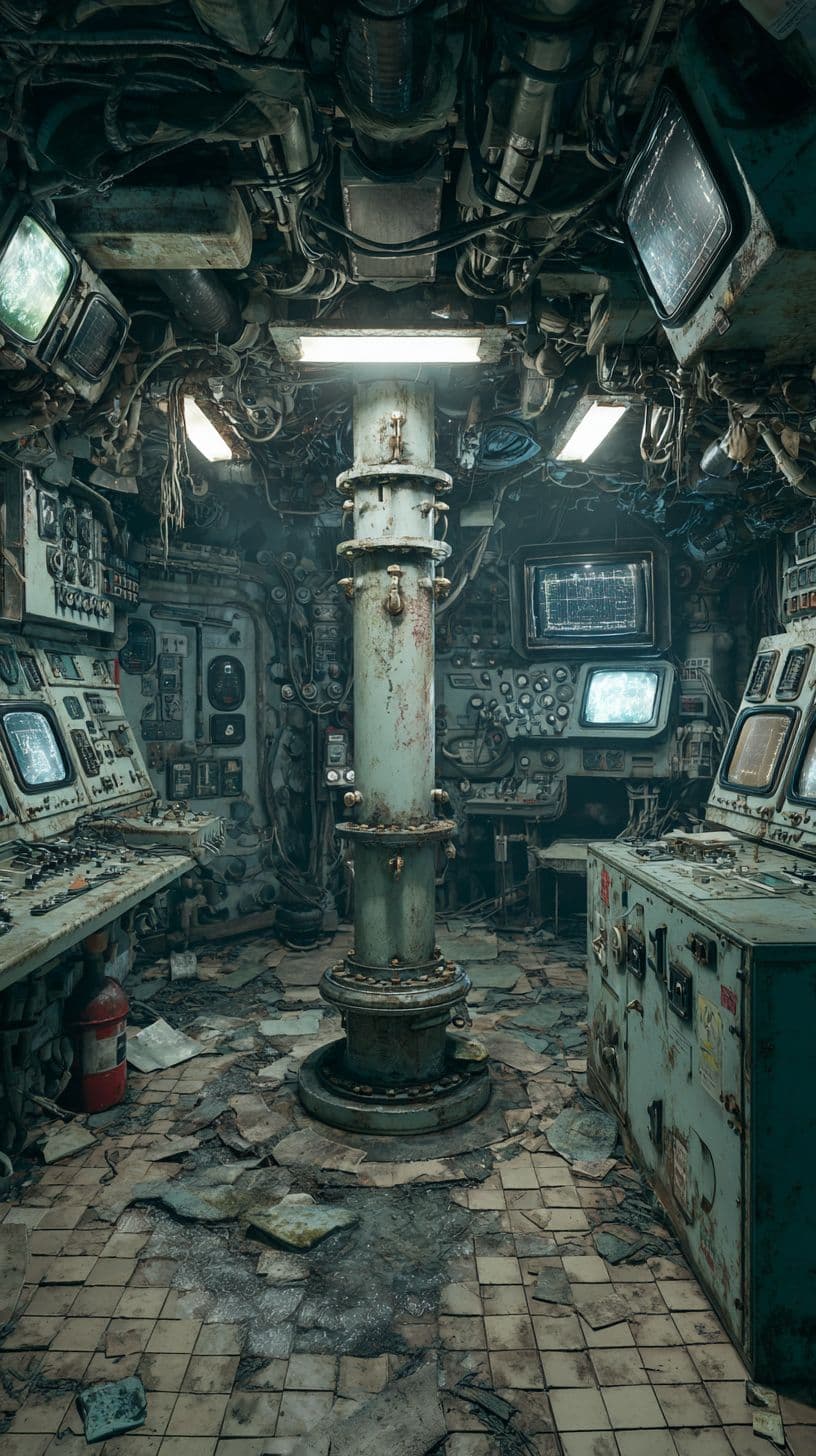 Salon avec canapé d'angle gris foncé et table basse