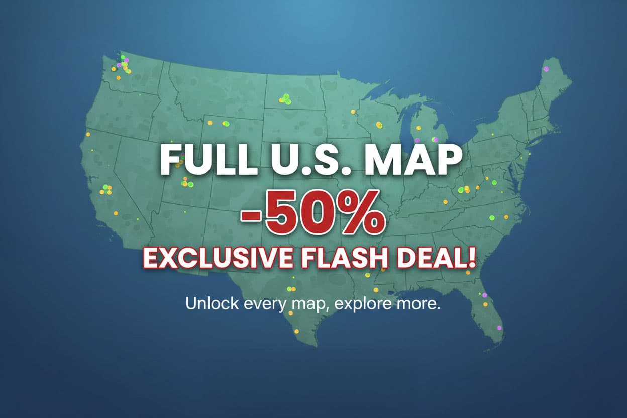 United States Map 50% Off  image