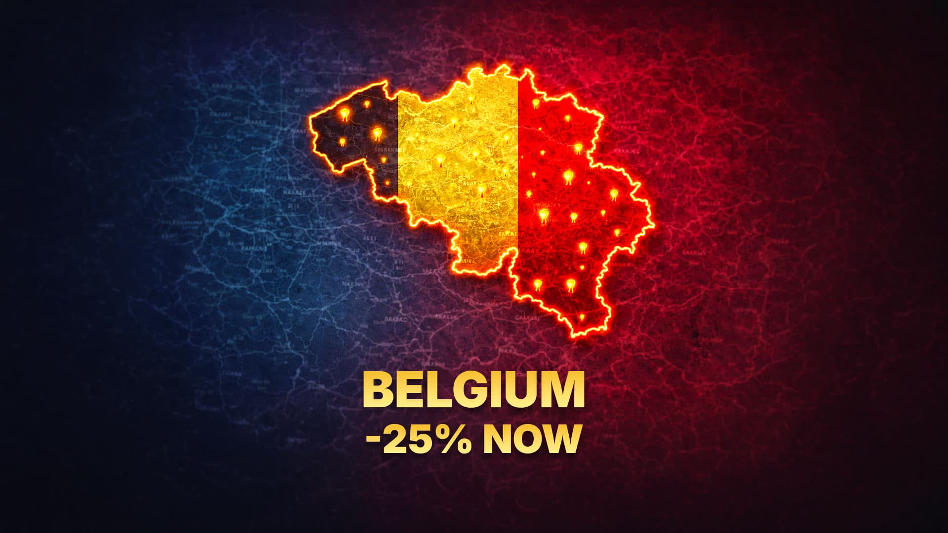 Belgium Urbex Map image