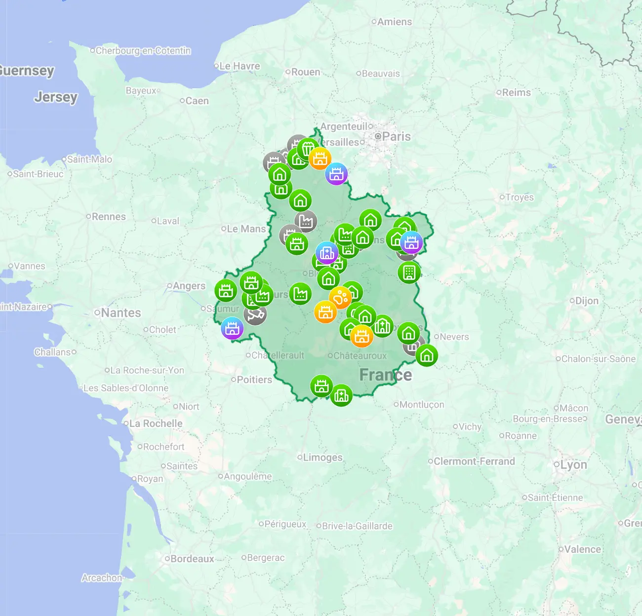 Centre-Val de Loire Urbex Map: Best Urbex Spots in the Region