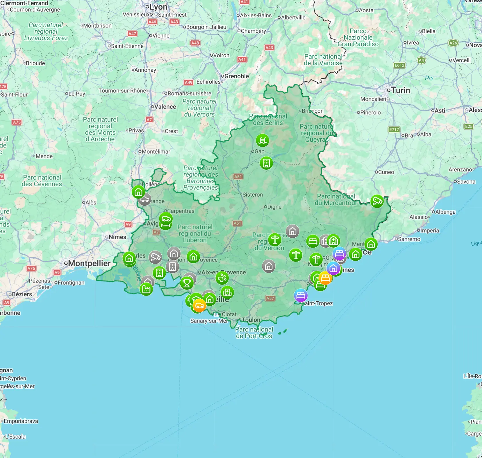 Carte Urbex Provence-Alpes-Côte d’Azur 2026