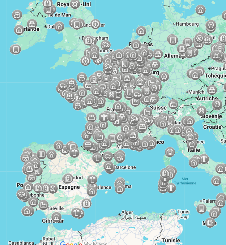 Carte Urbex France gratuite