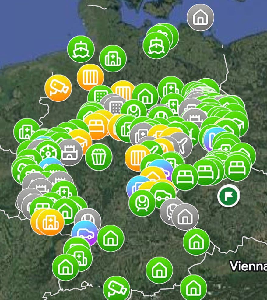 KML map visible in Google Maps mobile app
