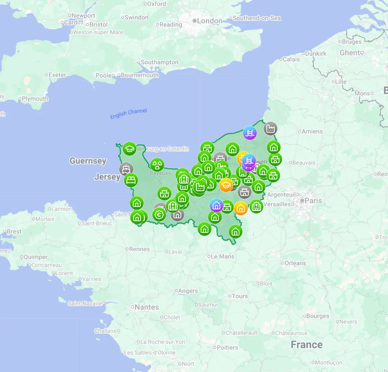 Normandy urbex map preview