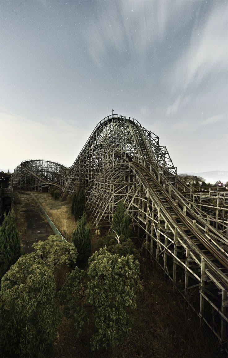 Roller-coaster abandonné aux Etats-Unis